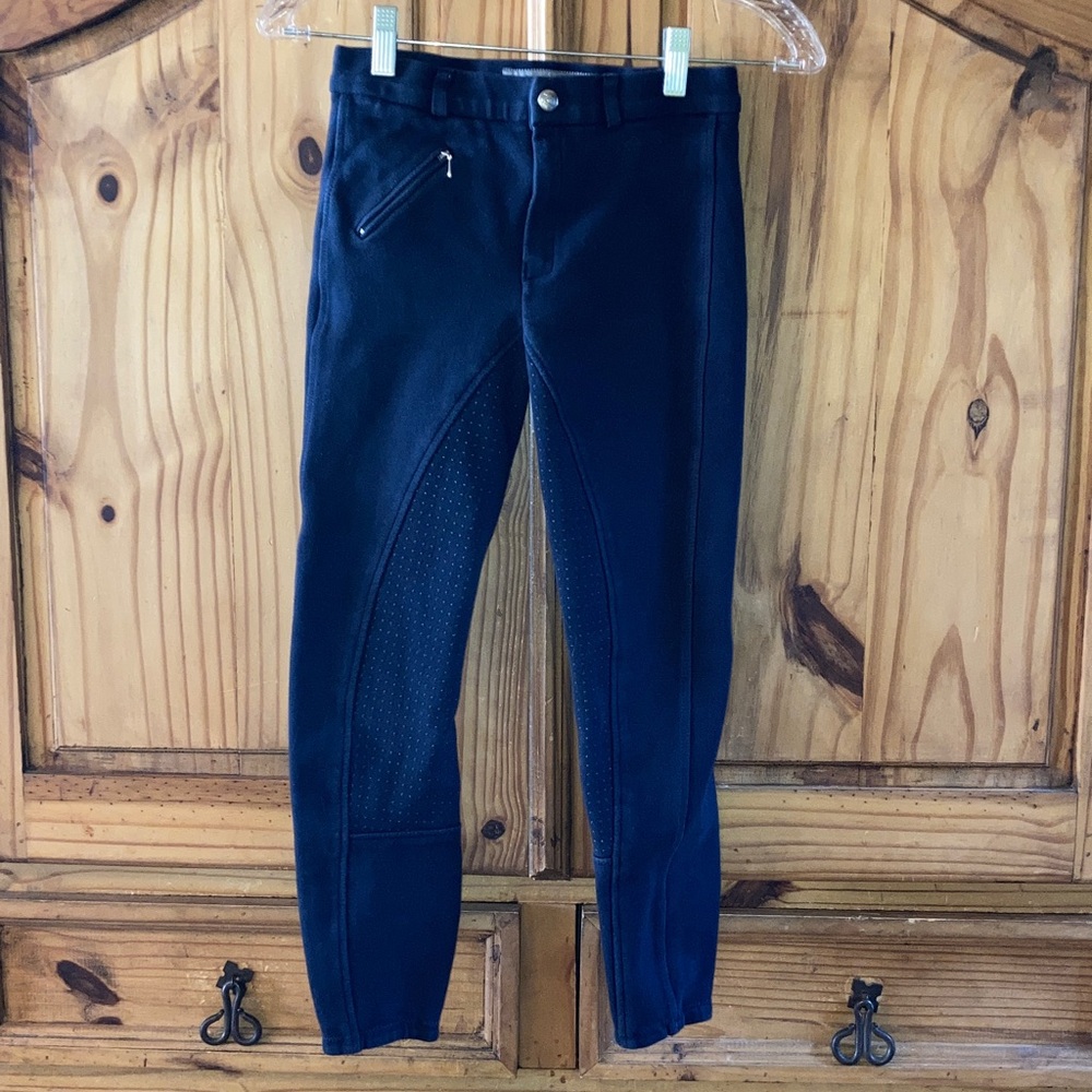Kids Horze blue jodhpurs riding breeches pants size L